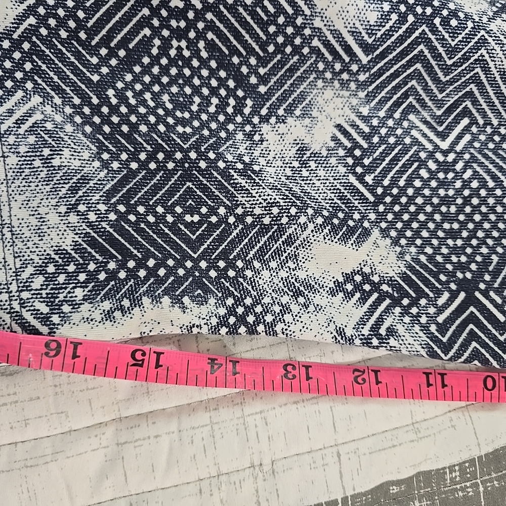 The North Face Blue And White Patterned Leggings Sz M with Drawstring - Picture 7 of 10